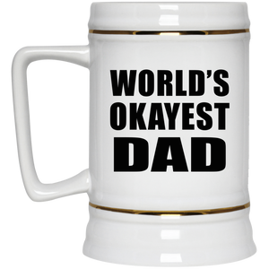 World's Okayest Dad - Beer Stein
