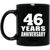 46th Anniversary 46 Years - 11 Oz Coffee Mug Black