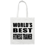 World's Best Fitness Trainer - Tote Bag White