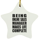 Being Online Sales Manager Makes Life Complete - Star Ornament