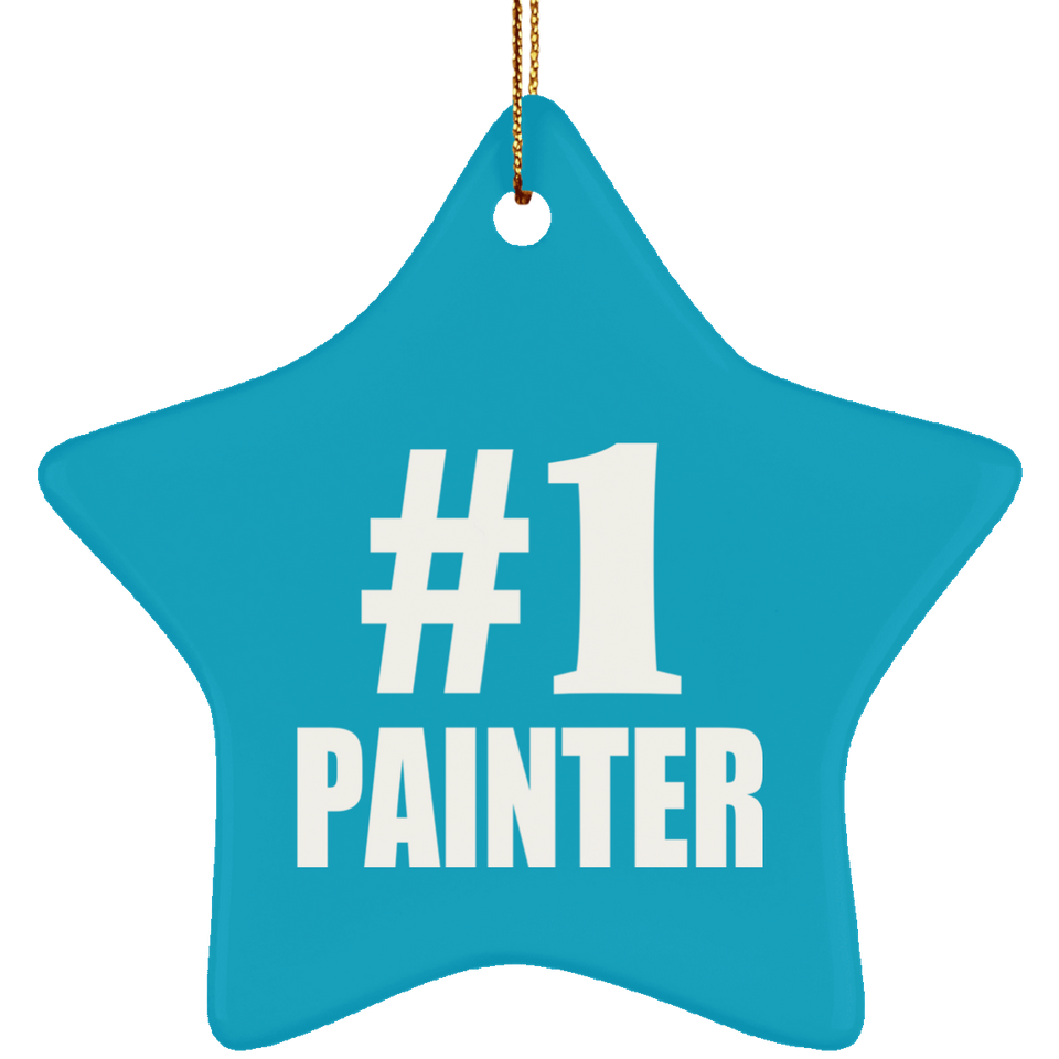 Number One #1 Painter - Star Ornament