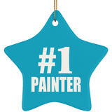Number One #1 Painter - Star Ornament