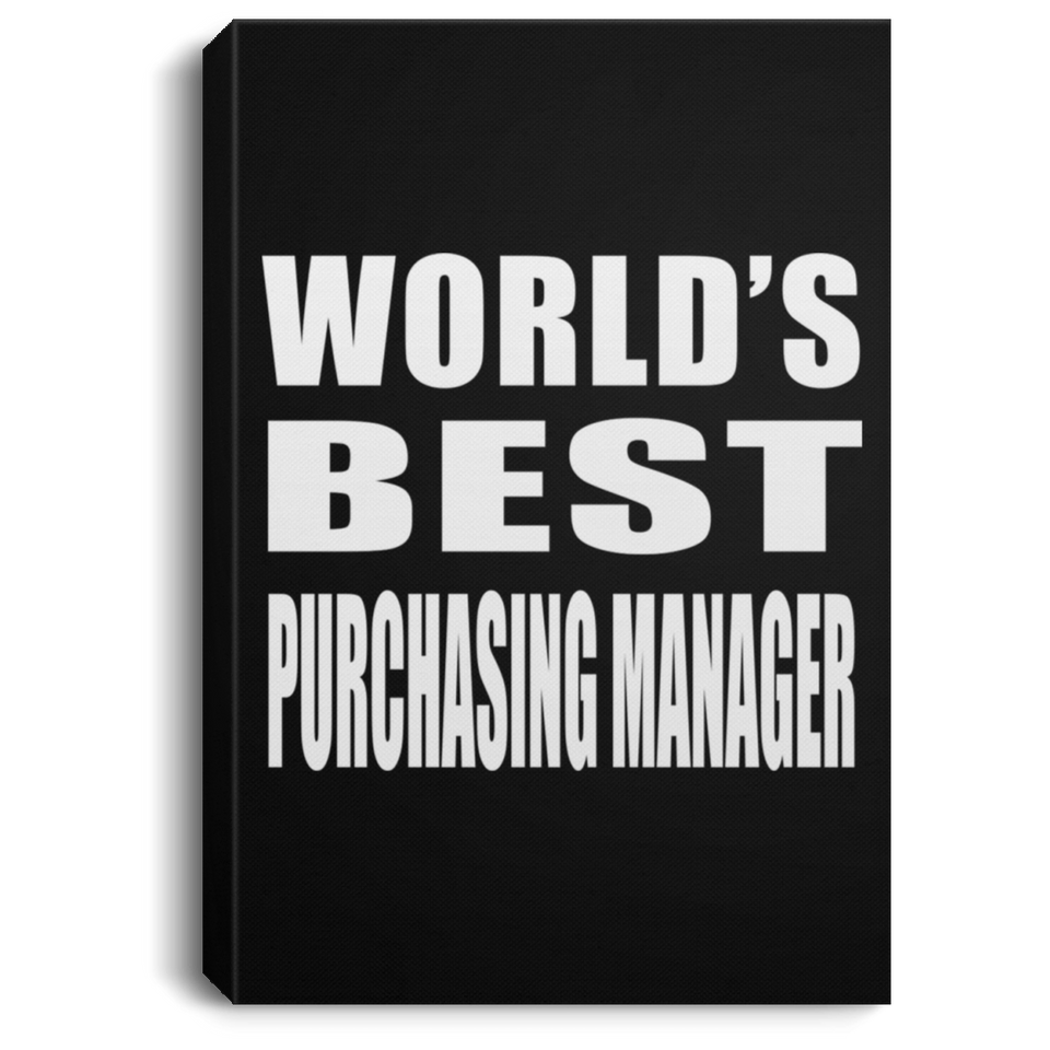 World's Best Purchasing Manager - Canvas Portrait