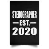 Stenographer Established EST. 2020 - Poster Portrait