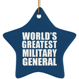 World's Greatest Military General - Star Ornament
