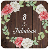 8th Birthday 8 & Fabulous - Drink Coaster A