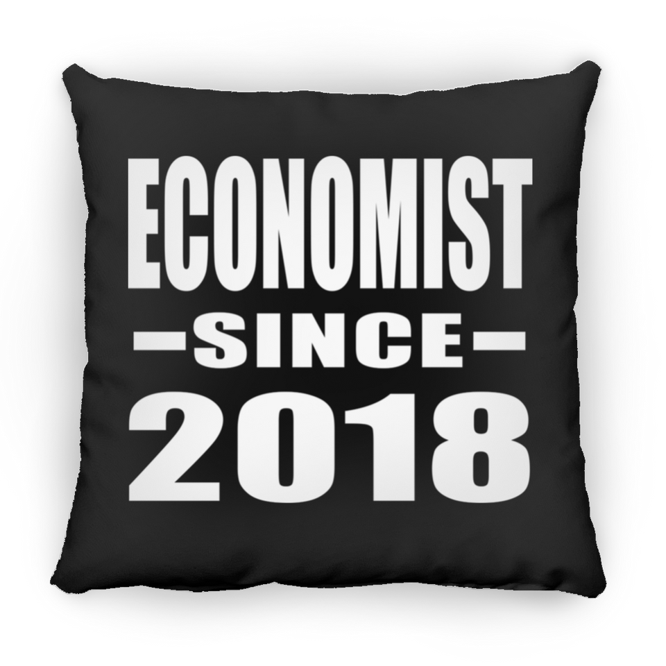 Economist Since 2018 - Throw Pillow Black