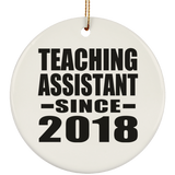 Teaching Assistant Since 2018 - Circle Ornament