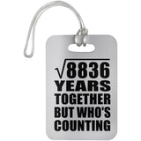 94th Anniversary Square Root of 8836 Years Who's Counting - Luggage Bag Tag