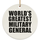 World's Greatest Military General - Circle Ornament