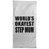 World's Okayest Step Mum - Hand Towel
