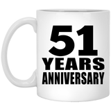 51st Anniversary 51 Years - 11 Oz Coffee Mug