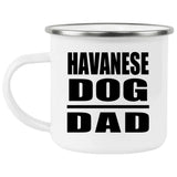 Havanese Dog Dad - 12oz Camping Mug