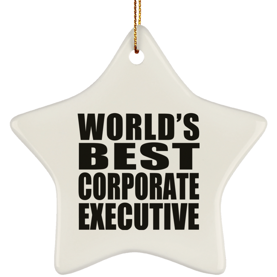 World's Best Corporate Executive - Star Ornament