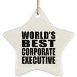 World's Best Corporate Executive - Star Ornament