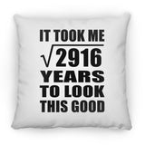 54th Birthday Took Square Root of 2916 Years To Look Good - Throw Pillow