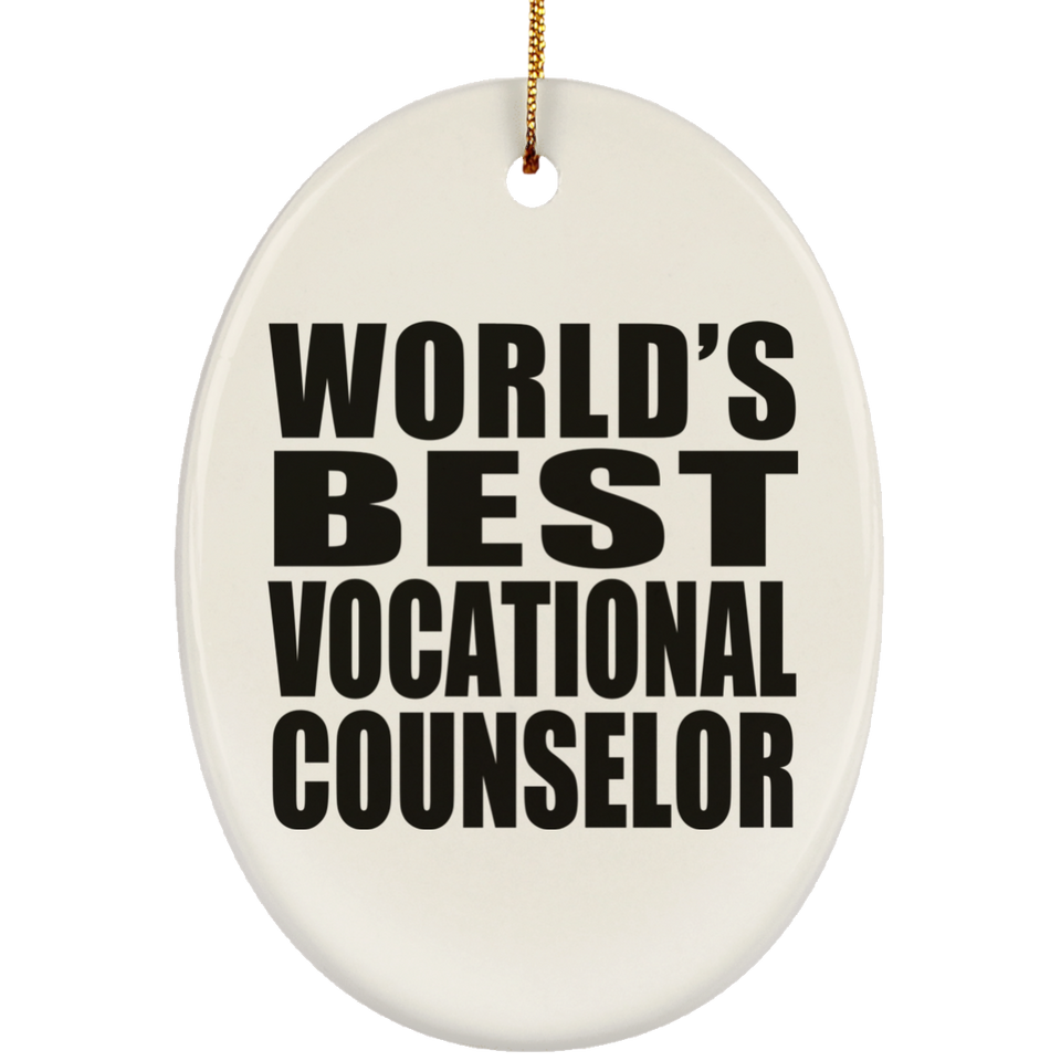 World's Best Vocational Counselor - Oval Ornament