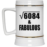 78th Birthday Square Root of 6084 & Fabulous - Beer Stein
