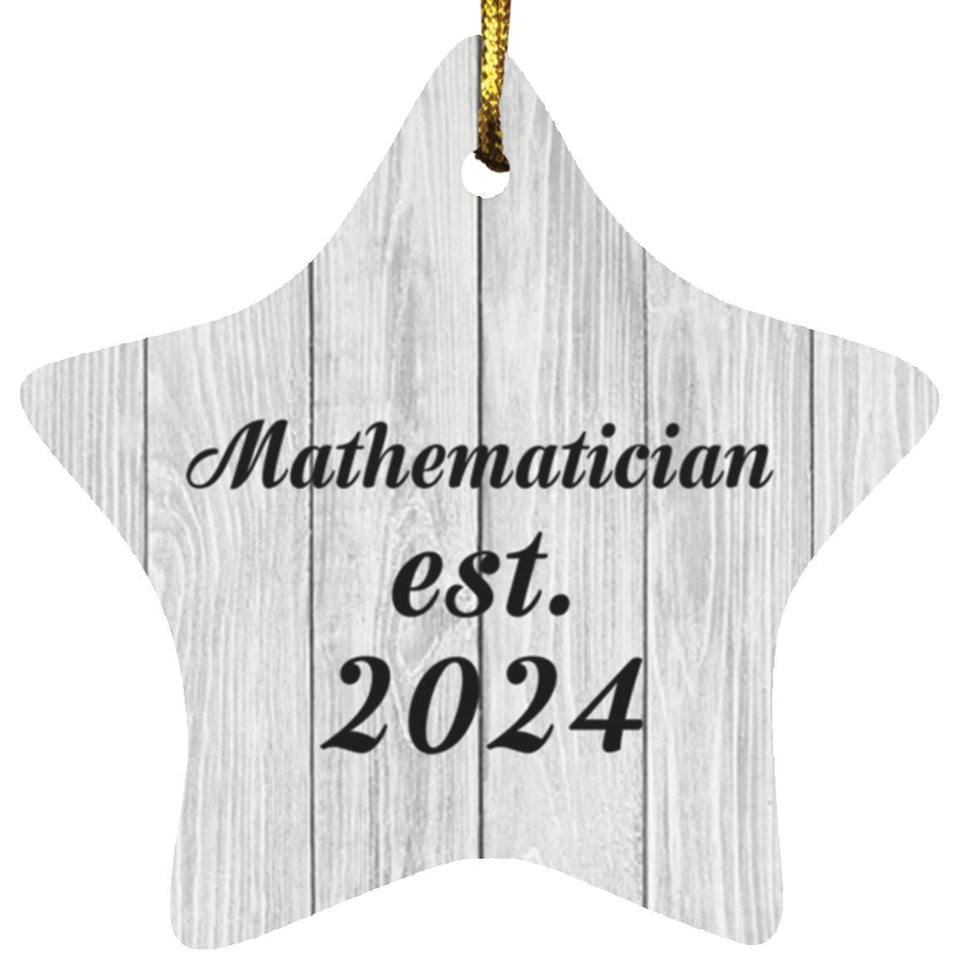 Mathematician Established Est. 2024 - Star Ornament F