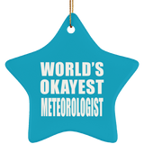World's Okayest Meteorologist - Star Ornament