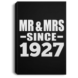 97th Anniversary Mr & Mrs Since 1927 - Canvas Portrait
