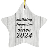 Building Inspector Since 2024 - Star Ornament F