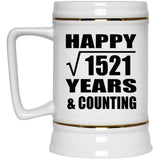 Happy 39th Anniversary Square Root of 1521 Years & Counting - Beer Stein