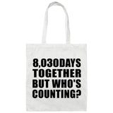 22nd Anniversary 8,030 Days Together Who's Counting - Tote Bag White