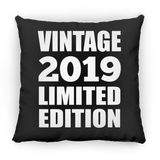5th Birthday Vintage 2019 Limited Edition - Throw Pillow Black