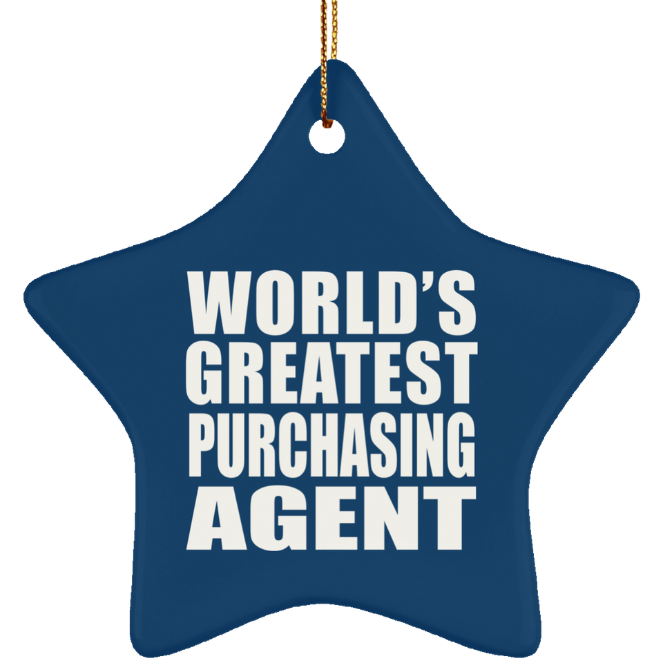 World's Greatest Purchasing Agent - Star Ornament