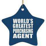 World's Greatest Purchasing Agent - Star Ornament