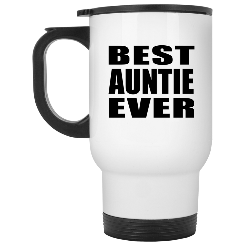 Best Auntie Ever - White Travel Mug