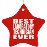 Best Laboratory Technician Ever - Star Ornament