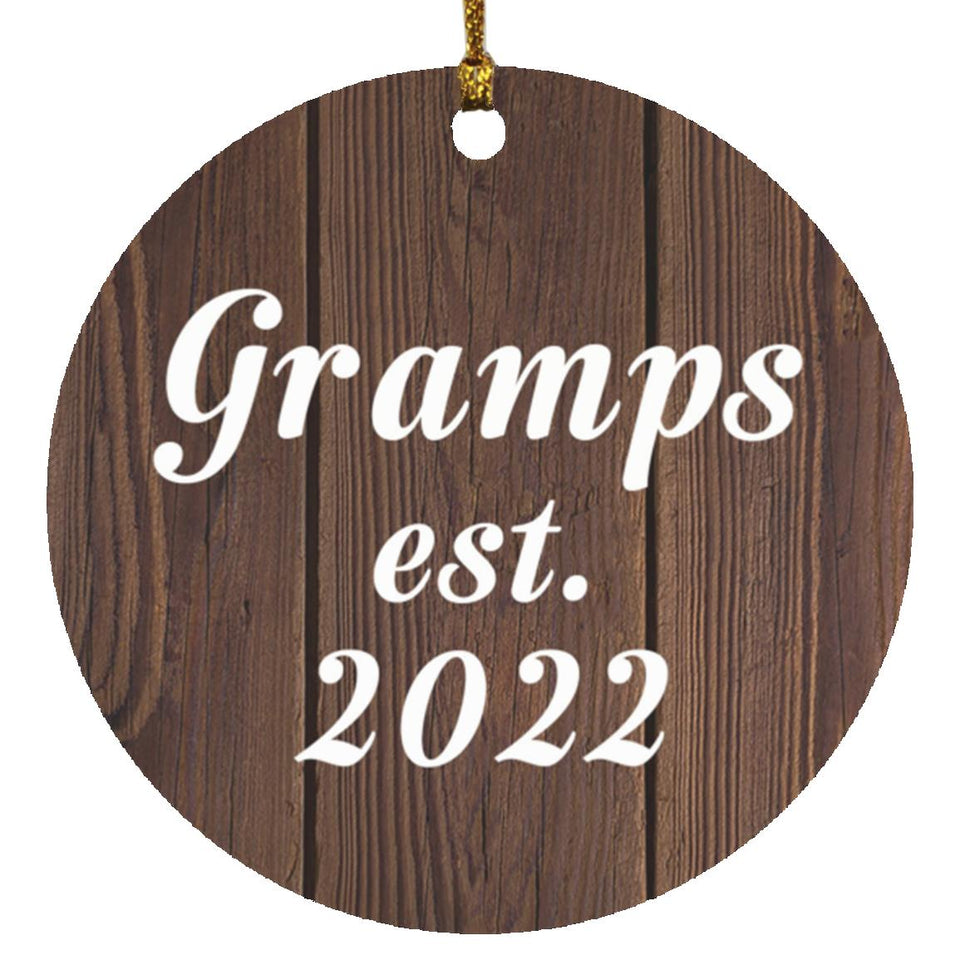 Gramps Established EST. 2022 - Circle Ornament D