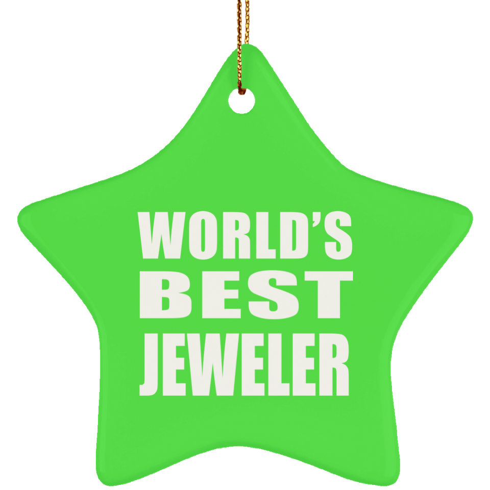 World's Best Jeweler - Star Ornament