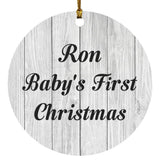 Ron Baby's First Christmas - Circle Ornament F