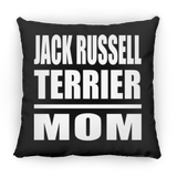 Jack Russell Terrier Mom - Throw Pillow Black