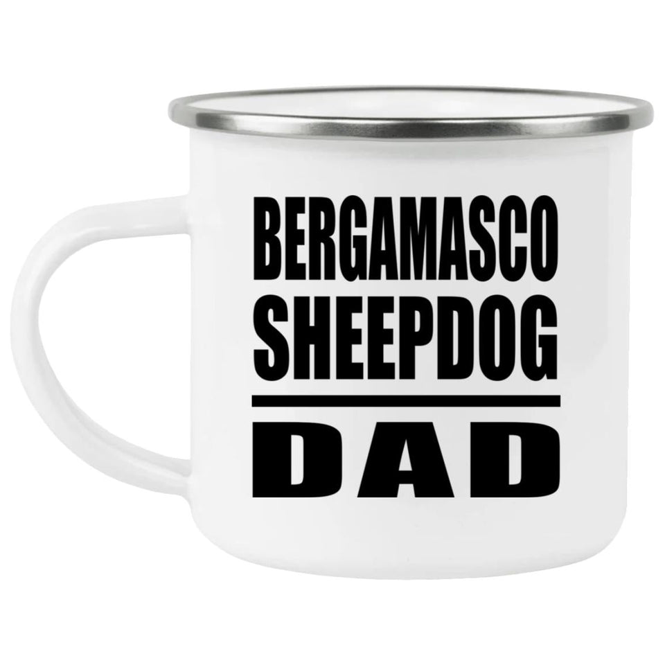 Bergamasco Sheepdog Dad - 12oz Camping Mug