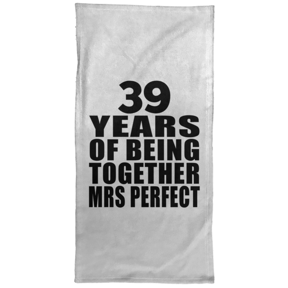 39th Anniversary 39 Years Of Being Mrs Perfect - Hand Towel