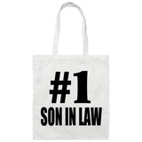 Number One #1 Son In Law - Tote Bag White