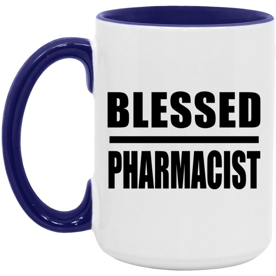 Blessed Pharmacist - 15oz Accent Mug Purple