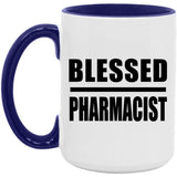 Blessed Pharmacist - 15oz Accent Mug Purple