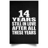 14th Anniversary 14 Years Still In Love After These Years - Poster Portrait