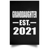 Granddaughter Established EST. 2021 - Poster Portrait