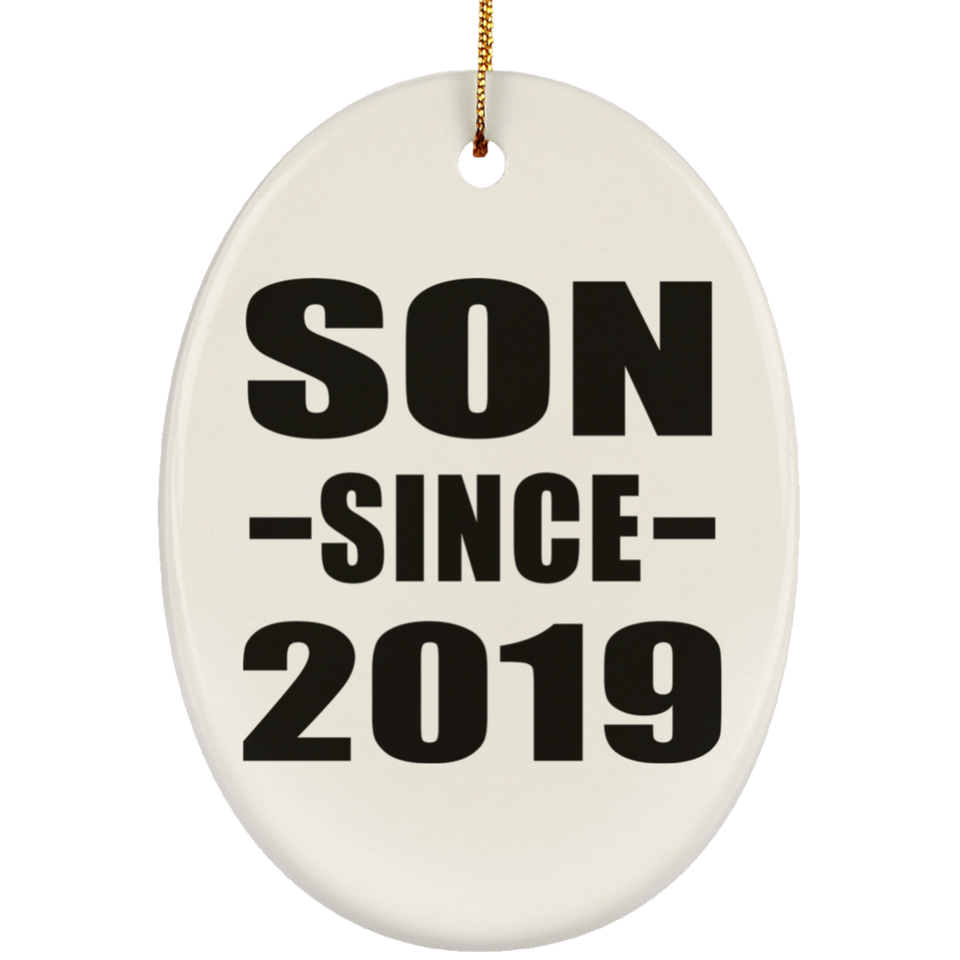 Son Since 2019 - Oval Ornament