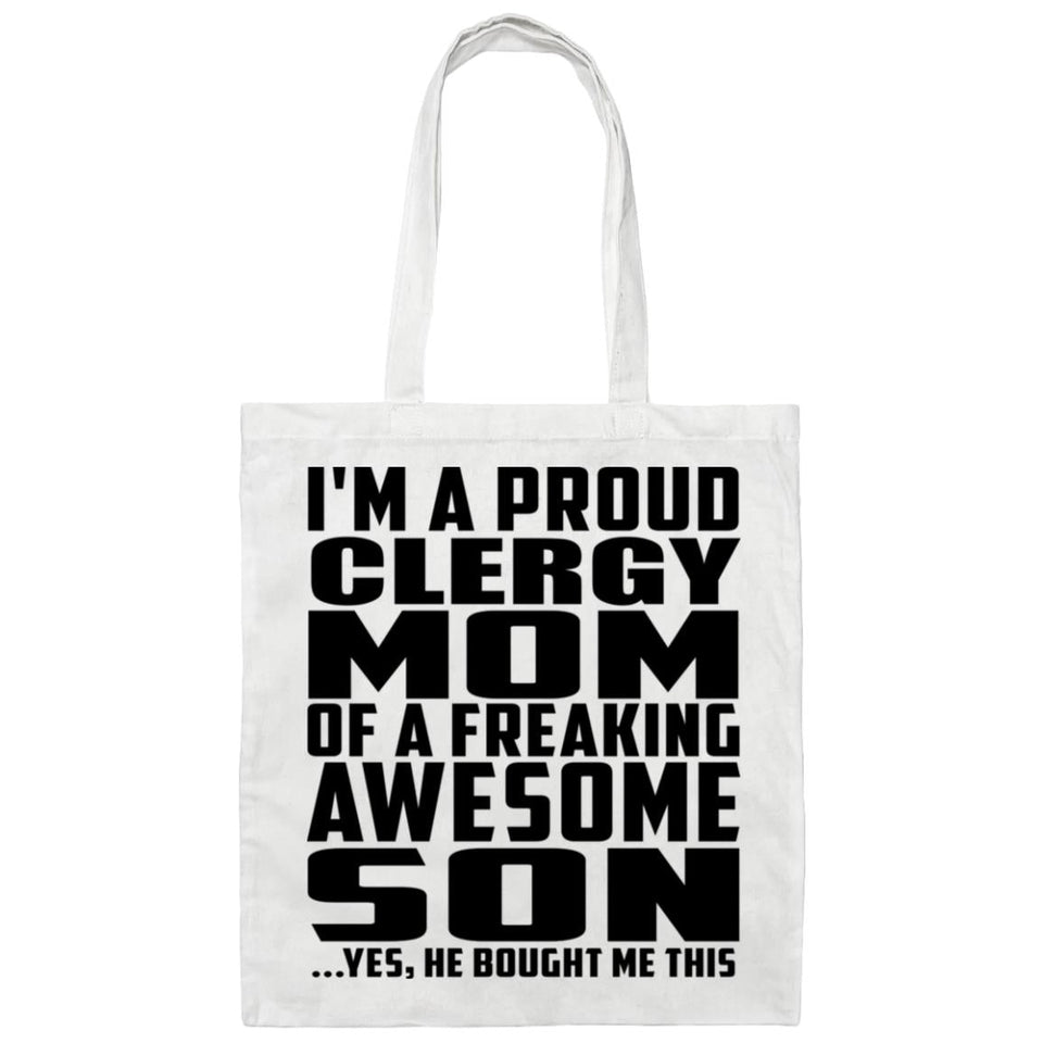 Proud Clergy Mom Of Awesome Son - Tote Bag White