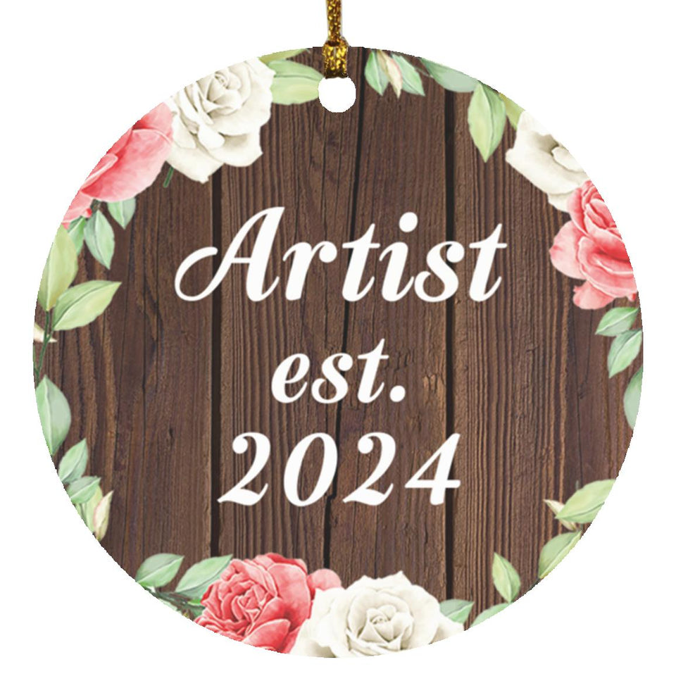 Artist Established Est. 2024 - Circle Ornament A