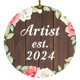 Artist Established Est. 2024 - Circle Ornament A