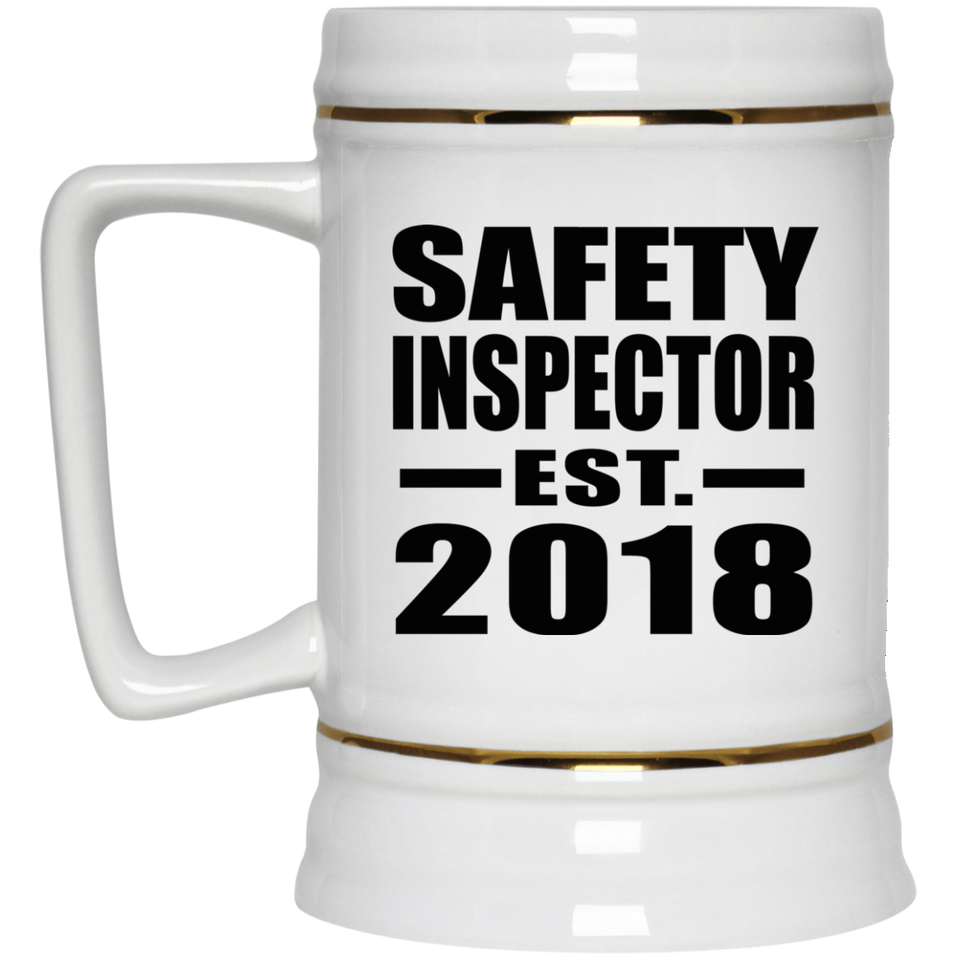 Safety Inspector Established EST. 2018 - Beer Stein