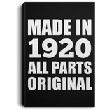 104th Birthday Made in 1920 All Parts Original - Canvas Portrait